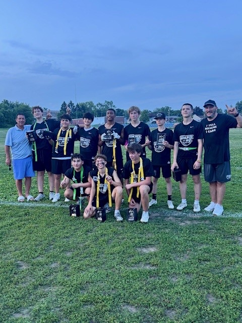 Night Wolves flag football team photo